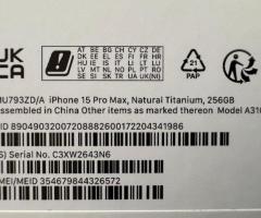 Iphone 15 Pro Max Titan Natur (256GB)